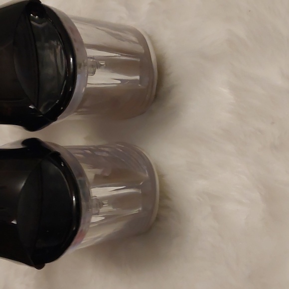 Black and clear platform heels - Picture 3 of 12